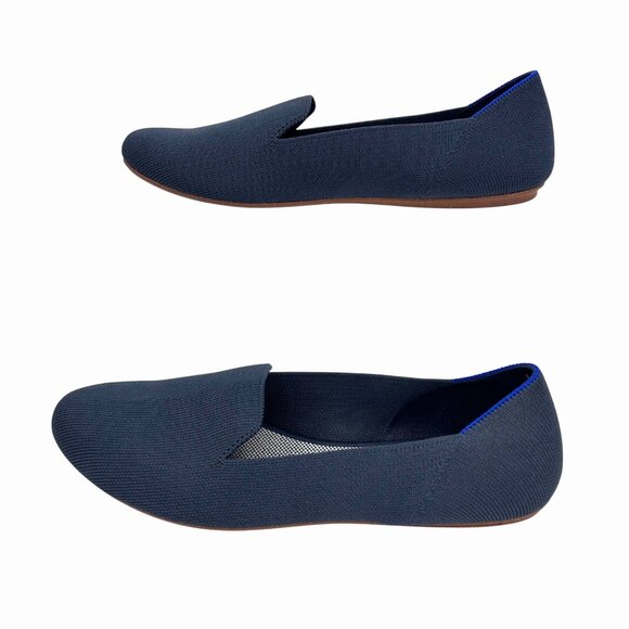 ROTHY'S NAVY BLUE ROUNDED TOE FLATS - 10.5 - Picture 4 of 8